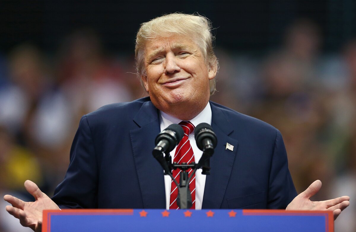 Trump looking confused